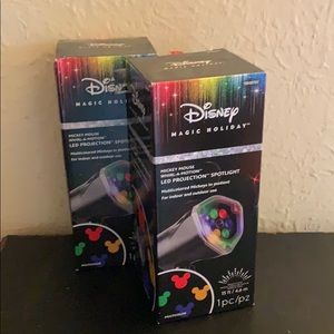 (2) Disney LED projection spotlights